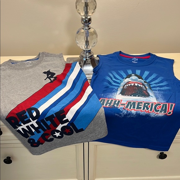 Way to Celebrate Patriotic Other - Boys Set of 2 Sleeveless Tees NWT